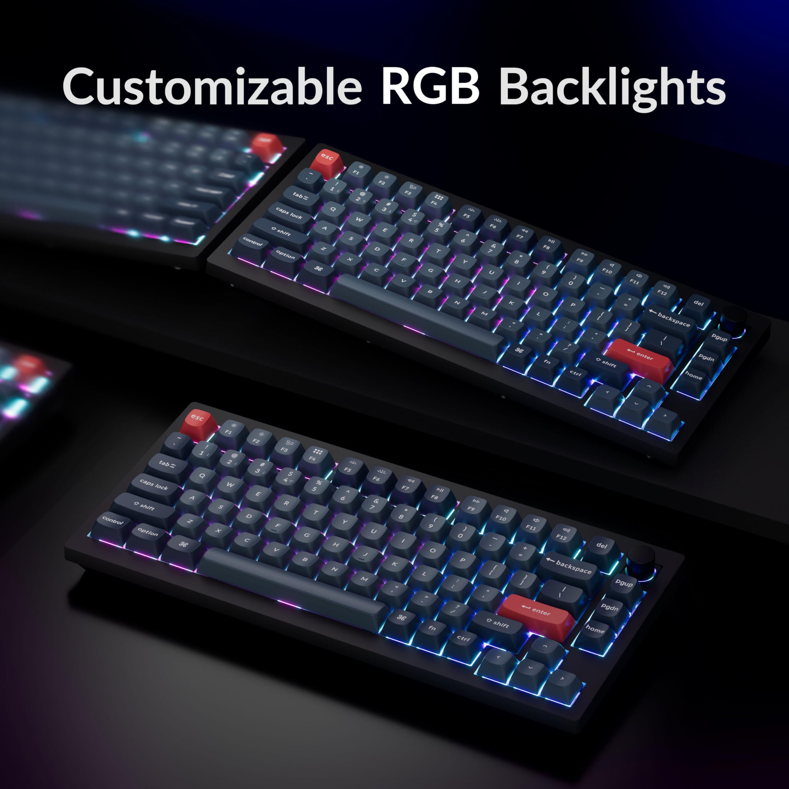 Amazon.com: Keychron V1 Max 75% Wireless Mechanical Keyboard